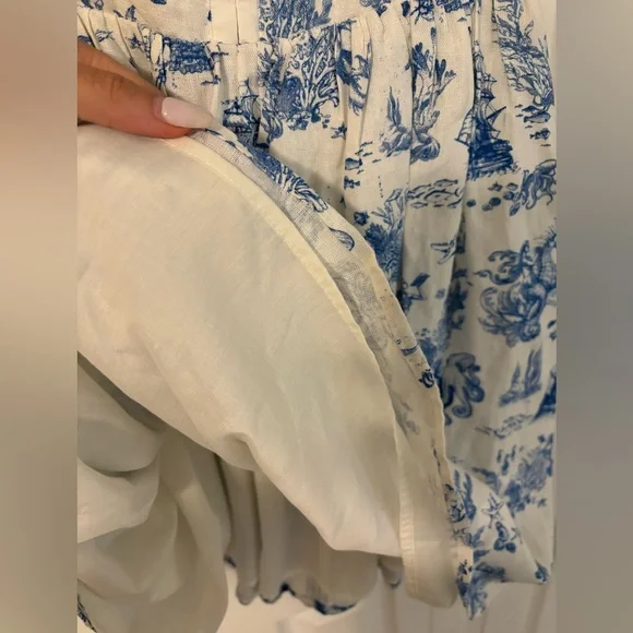 7 For All Mankind Marine Life Toile Dress NEVER WORN - Picture 11 of 14